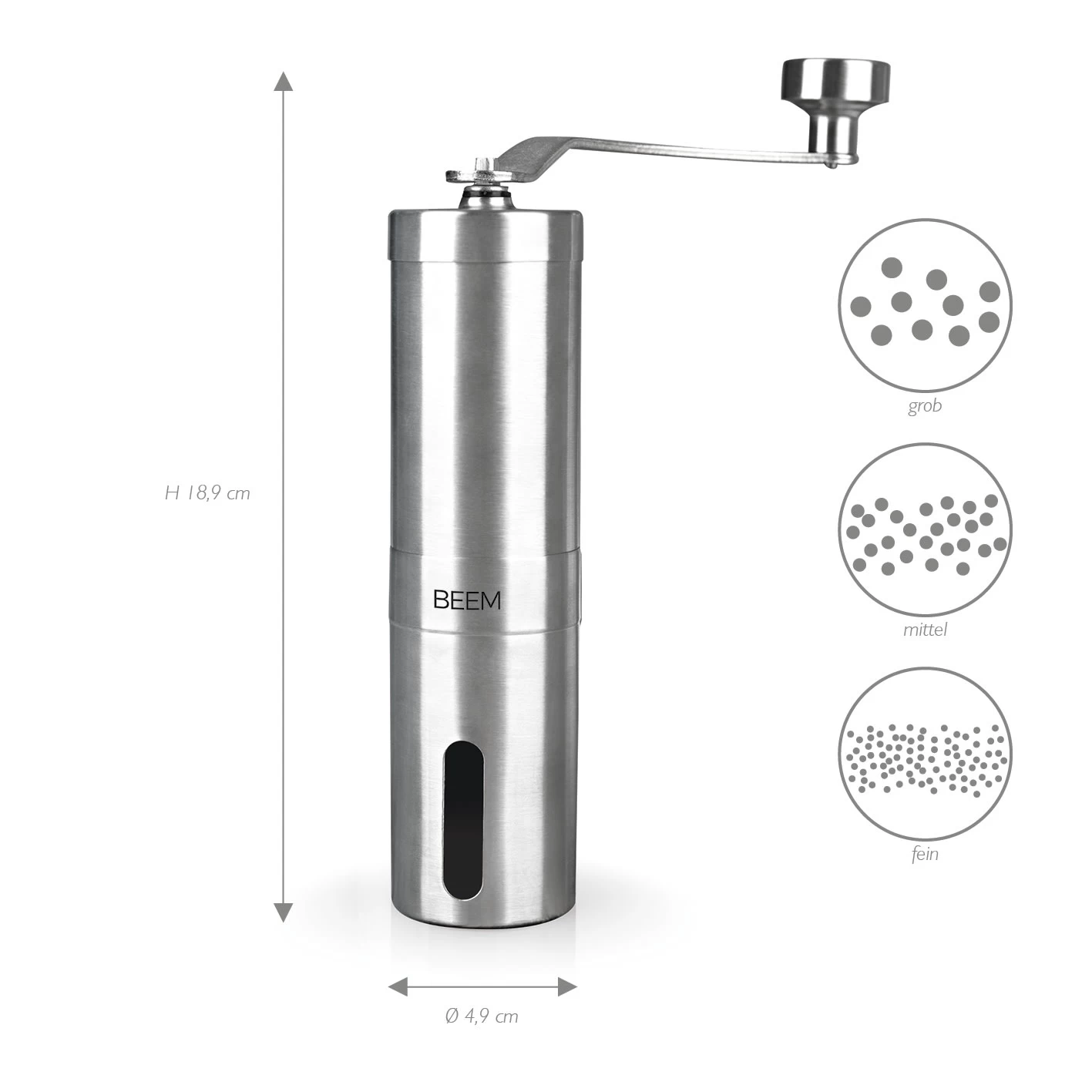 Kaffeemühle Handkaffeemühle Manuell Handmühle Keramikmahlwerk Mahlgrad Stufenlos 4 Kaffeemühle Handkaffeemühle Manuell Handmühle Keramikmahlwerk Mahlgrad Stufenlos – Bild 2