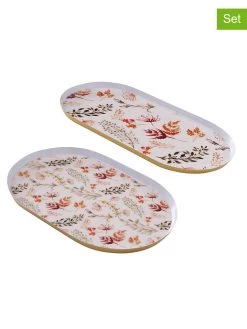 2er-Set: Tabletts "Albert" In Bunt - (B)21 Cm