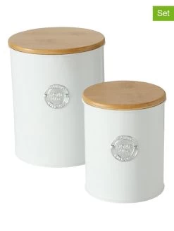2er-Set: Vorratsdosen "Homa" In Weiß
