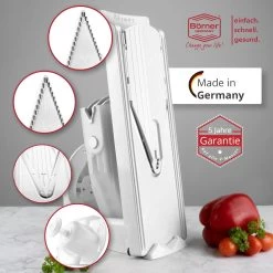 Gemüsehobel V3 TrendLine Profi Set In Orange -Küchenbedarf Geschäft borner gemusehobel v3 trendline profi set in orange 3