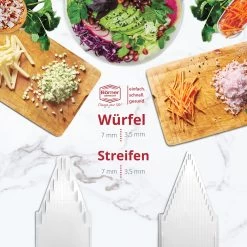 Gemüsehobel V3 TrendLine Profi Set In Orange -Küchenbedarf Geschäft borner gemusehobel v3 trendline profi set in orange 9