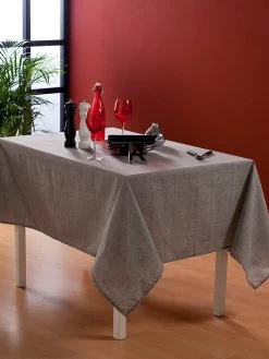 Tischdecke "Effet Tissage" In Grau
