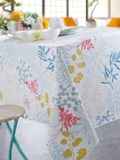 Tischdecke In Bunt/ Weiß