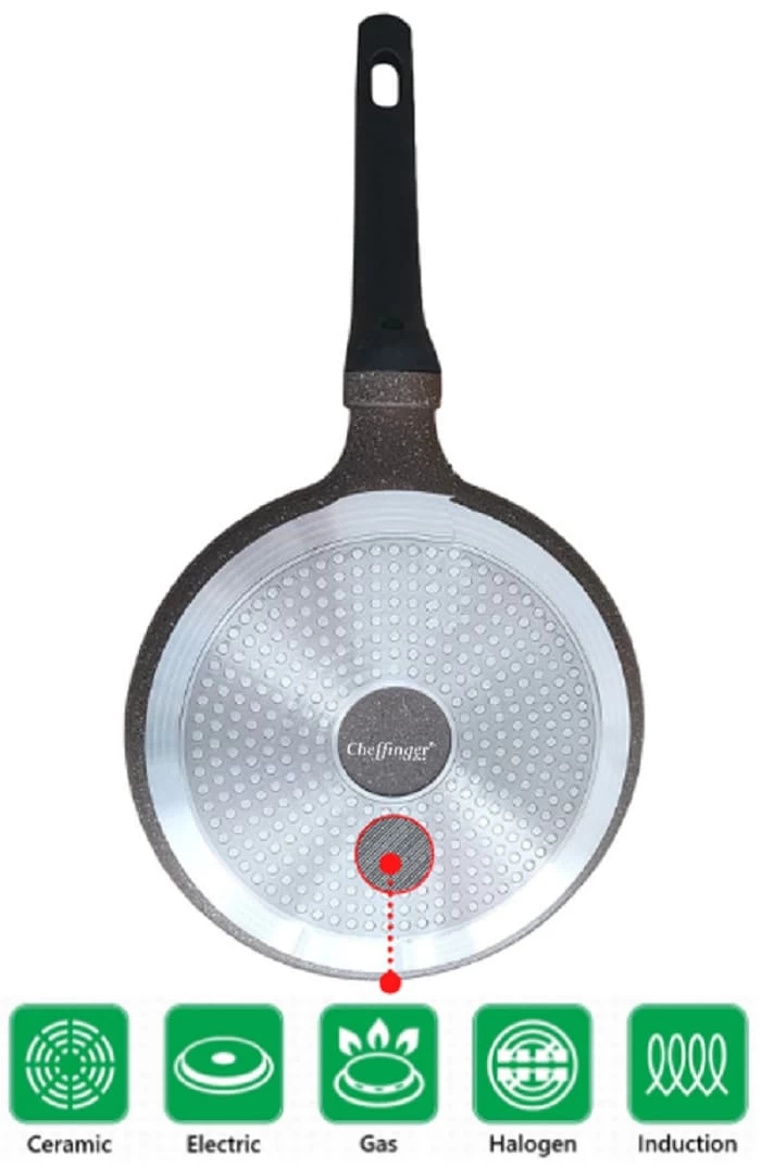 Crepe Pfannkuchen Pfanne Ø28cm In Schwarz 4 Crepe Pfannkuchen Pfanne Ø28cm In Schwarz – Bild 2