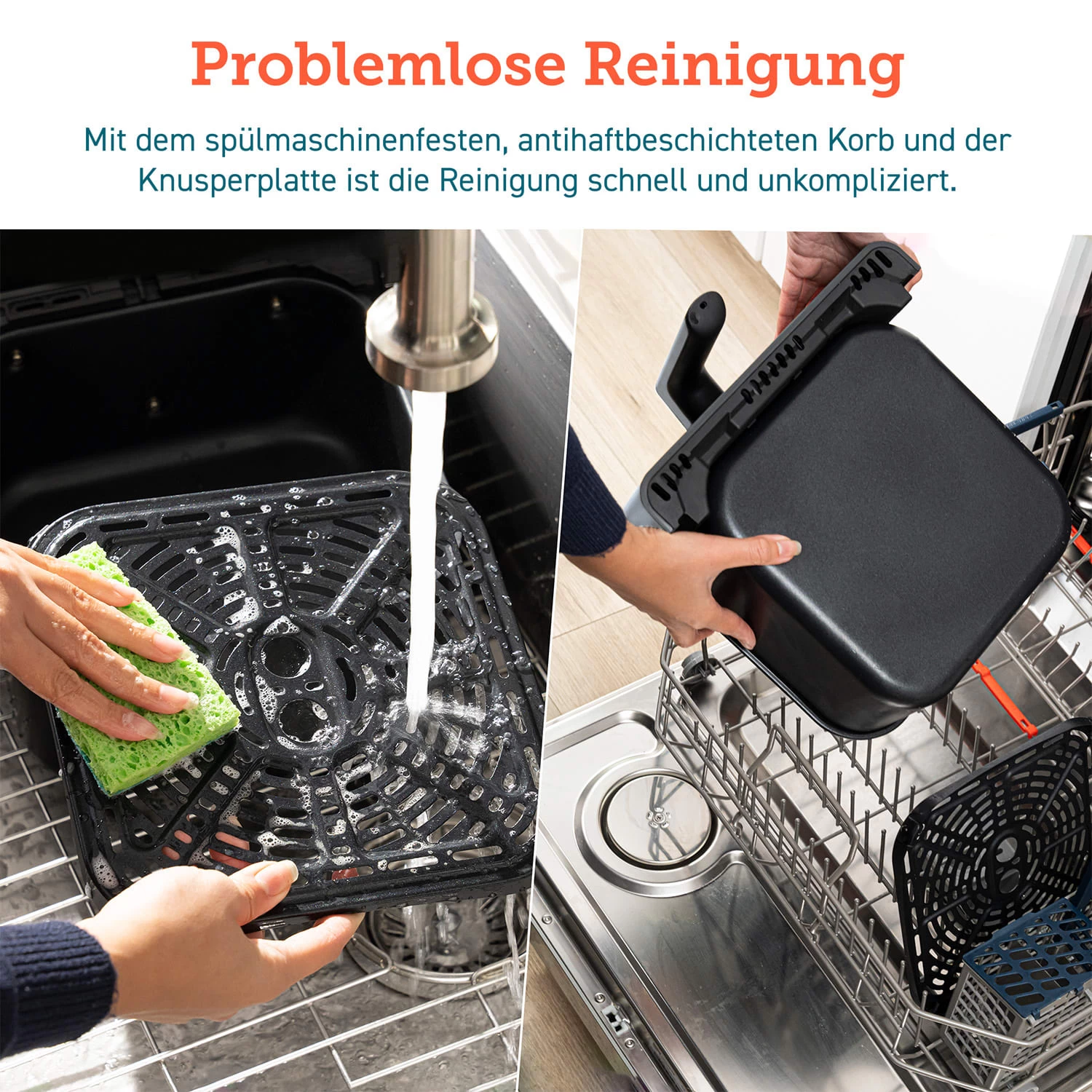 Cosori Dual Blaze XXL 6.4L Heißluftfritteuse, 1700W, Grau 11 Cosori Dual Blaze XXL 6.4L Heißluftfritteuse, 1700W, Grau – Bild 9