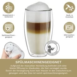 2er Set Doppelwandgläser S-hoch, 400ml -Küchenbedarf Geschäft creano 2er set doppelwandglaser s hoch 400ml 2