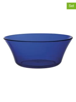 Duralex 6er-Set: Saladschüsseln "Lys" In Blau - Ø 23 Cm