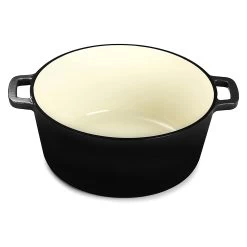 2 Tlg. Set Gusseisen Bräter Mit Deckel 3.5 L In Schwarz -Küchenbedarf Geschäft echtwerk 2 tlg set gusseisen brater mit deckel 3 5 l in schwarz 3