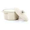 2 Tlg. Set Gusseisentopf Mit Deckel 3.5 L In Creme -Küchenbedarf Geschäft echtwerk 2 tlg set gusseisentopf mit deckel 3 5 l in creme
