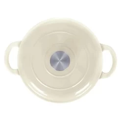 2 Tlg. Set Gusseisentopf Mit Deckel 3.5 L In Creme -Küchenbedarf Geschäft echtwerk 2 tlg set gusseisentopf mit deckel 3 5 l in creme 2