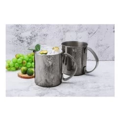 2 Tlg. Set Kupferbecher-Set 1 L In Schwarz -Küchenbedarf Geschäft echtwerk 2 tlg set kupferbecher set 1 l in schwarz 2