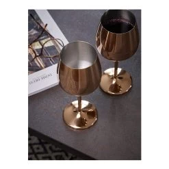 6 Er-Set Edelstahl Weinglas/Weinkelch Bruchsicher 500 Ml In Kupfer -Küchenbedarf Geschäft echtwerk 6 er set edelstahl weinglas weinkelch bruchsicher 500 ml in kupfer 4