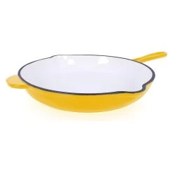 Gusseisen Bratpfanne In Gelb
