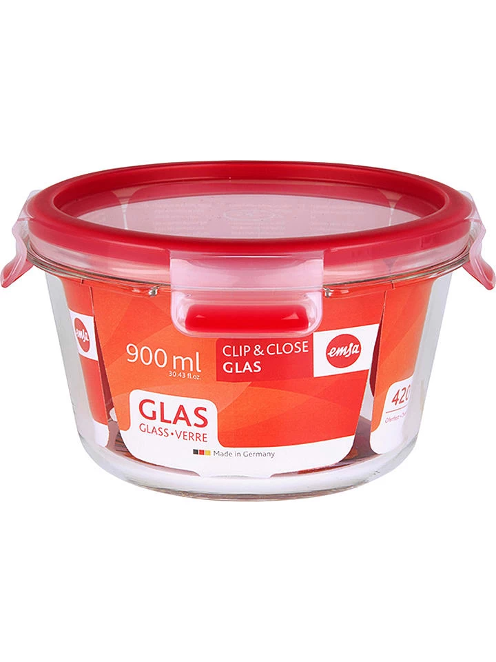 Emsa Aufbewahrungsdose "Clip & Close" In Rot - 900 Ml 3 Emsa Aufbewahrungsdose "Clip & Close" In Rot - 900 Ml