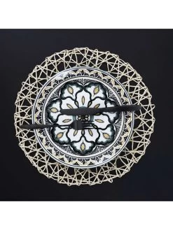 6er-Set: Tischsets In Weiß - Ø 38 Cm -Küchenbedarf Geschäft ethnical life 6er set tischsets in weiss o 38 cm 2