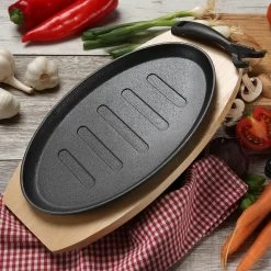 Servierpfanne Gusseisen In Schwarz - L: 27cm -Küchenbedarf Geschäft gaumenkick servierpfanne gusseisen in schwarz l 27cm 7