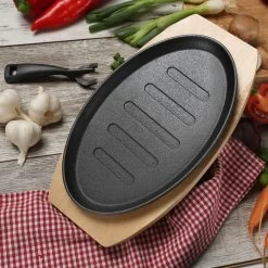 Servierpfanne Gusseisen In Schwarz - L: 27cm -Küchenbedarf Geschäft gaumenkick servierpfanne gusseisen in schwarz l 27cm 8