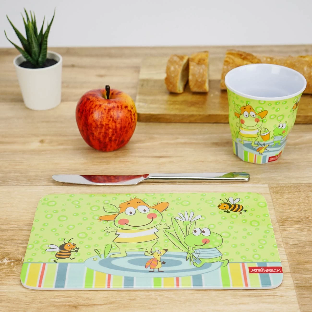 Frühstücksbrettchen Steinbeck Hops In Grün - 23,5 X 14,5 Cm 4 Frühstücksbrettchen Steinbeck Hops In Grün - 23,5 X 14,5 Cm – Bild 2