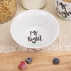 Müslischale Mr. Right In Weiß - 400 Ml -Küchenbedarf Geschäft geda labels muslischale mr right in weiss 400 ml 2