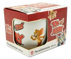 Tasse Tom & Jerry In Bunt - 250 Ml -Küchenbedarf Geschäft geda labels tasse tom and jerry in bunt 250 ml 5