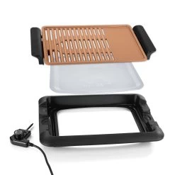 Beef Grill BBQ Tisch Elektro Balkon Garten Rauchfrei 220 °C Schwarz -Küchenbedarf Geschäft gourmetmaxx beef grill bbq tisch elektro balkon garten rauchfrei 220 degc schwarz 2