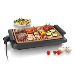 Beef Grill BBQ Tisch Elektro Balkon Garten Rauchfrei 220 °C Schwarz