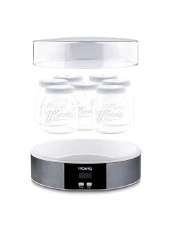 Joghurtbereiter "ELY70" In Silber -Küchenbedarf Geschäft h koenig joghurtbereiter ely70 in silber 2