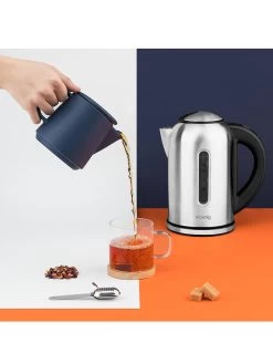 Wasserkocher "BOE50" In Silber - 1,7 L -Küchenbedarf Geschäft h koenig wasserkocher boe50 in silber 1 7 l 6