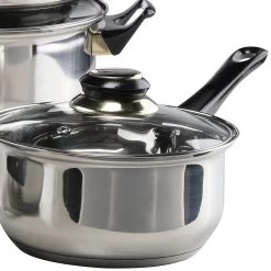 HI Kochtopfset 12-teilig In Silber/schwarz -Küchenbedarf Geschäft hi kochtopfset 12 teilig in silber schwarz 8