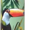 Glas To-go-Trinkflasche TOUCAN IN PARADISE Mint In Bunt Ø6,5 X 22,5 Cm 500 Ml -Küchenbedarf Geschäft ihr ideal home range gmbh glas to go trinkflasche toucan in paradise mint in bunt o6 5 x 22 5 cm 500 ml