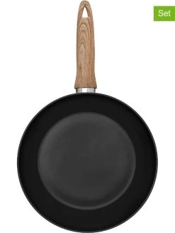 3er-Set: Bratpfannen In Schwarz