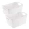 Koziol BOXXX L - Aufbewahrungsbox 15l Set In Recycled White