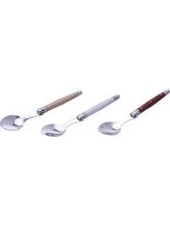 Laguiole 24tlg. Besteck-Set In Beige/ Grau/ Rot -Küchenbedarf Geschäft laguiole 24tlg besteck set in beige grau rot 4