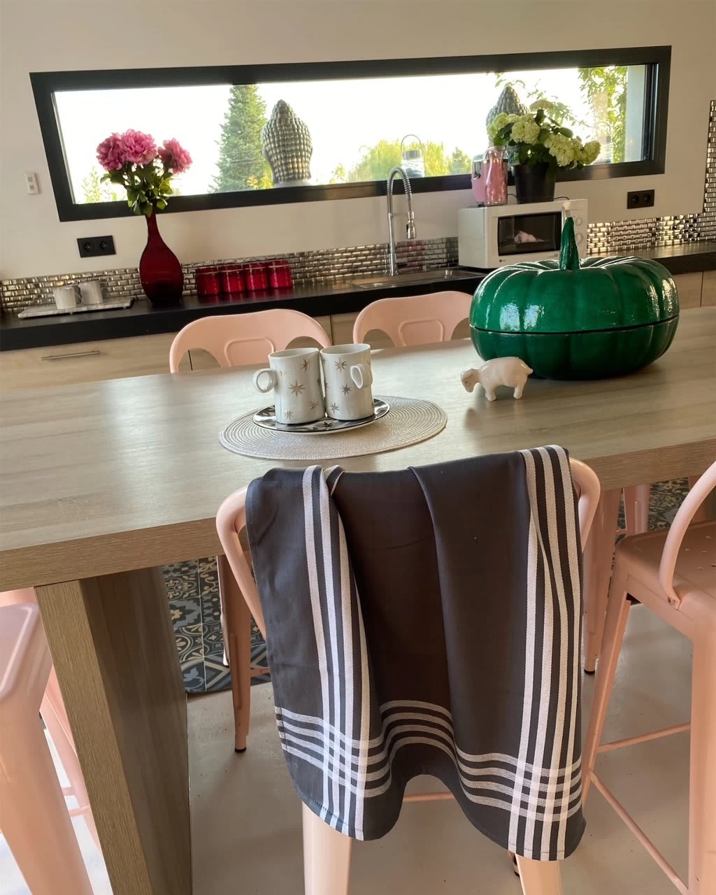 4er-Set Geschirrtuch "Streifen" In Grau - (L)70 X (B)50 Cm 8 4er-Set Geschirrtuch "Streifen" In Grau - (L)70 X (B)50 Cm – Bild 6