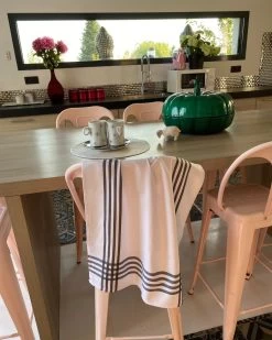 4er-Set Geschirrtuch "Streifen" In Grau - (L)70 X (B)50 Cm 17 4er-Set Geschirrtuch "Streifen" In Grau - (L)70 X (B)50 Cm -Küchenbedarf Geschäft le comptoir de la plage 4er set geschirrtuch streifen in grau l 70 x b 50 cm 6