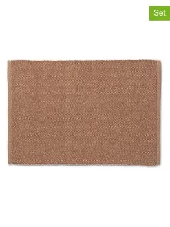 2er-Set: Tischsets "Herringbone" In Braun - (L)43 X (B)30 Cm
