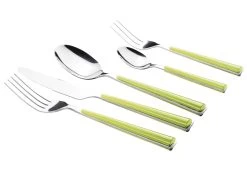 Besteckgarnitur, Edelstahl 18/0 Shiny In Grün