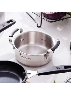 Edelstahl-Kasserolle - Ø 12 Cm -Küchenbedarf Geschäft masterpro edelstahl kasserolle o 12 cm 4