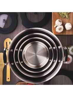 Edelstahl-Kasserolle - Ø 12 Cm -Küchenbedarf Geschäft masterpro edelstahl kasserolle o 12 cm 5