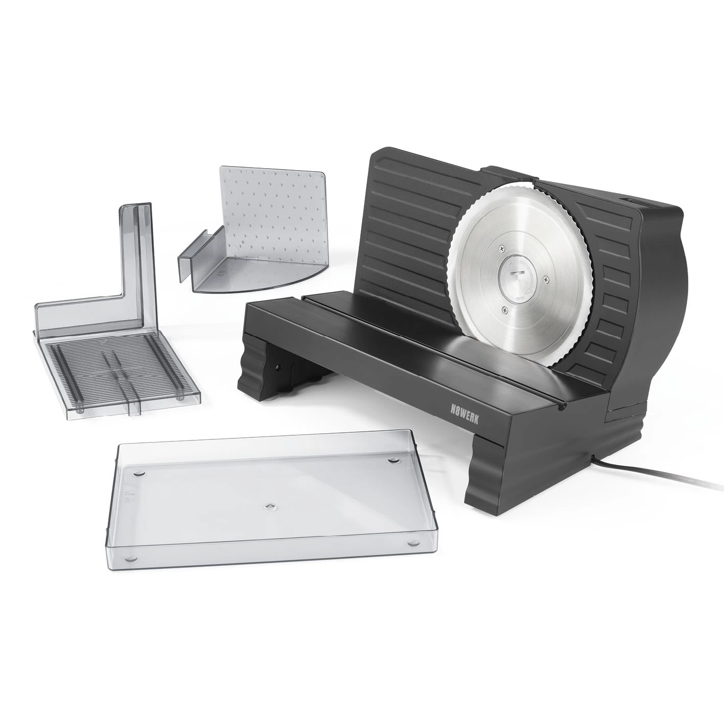 Allesschneider Brotschneidemaschine Wurstschneider Fleischschneider Schwarz 8 Allesschneider Brotschneidemaschine Wurstschneider Fleischschneider Schwarz – Bild 6