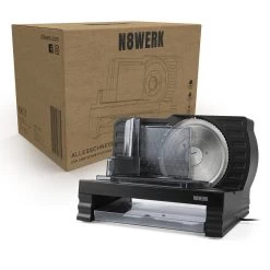 Allesschneider Brotschneidemaschine Wurstschneider Fleischschneider Schwarz 15 Allesschneider Brotschneidemaschine Wurstschneider Fleischschneider Schwarz -Küchenbedarf Geschäft maxxme allesschneider brotschneidemaschine wurstschneider fleischschneider schwarz 6