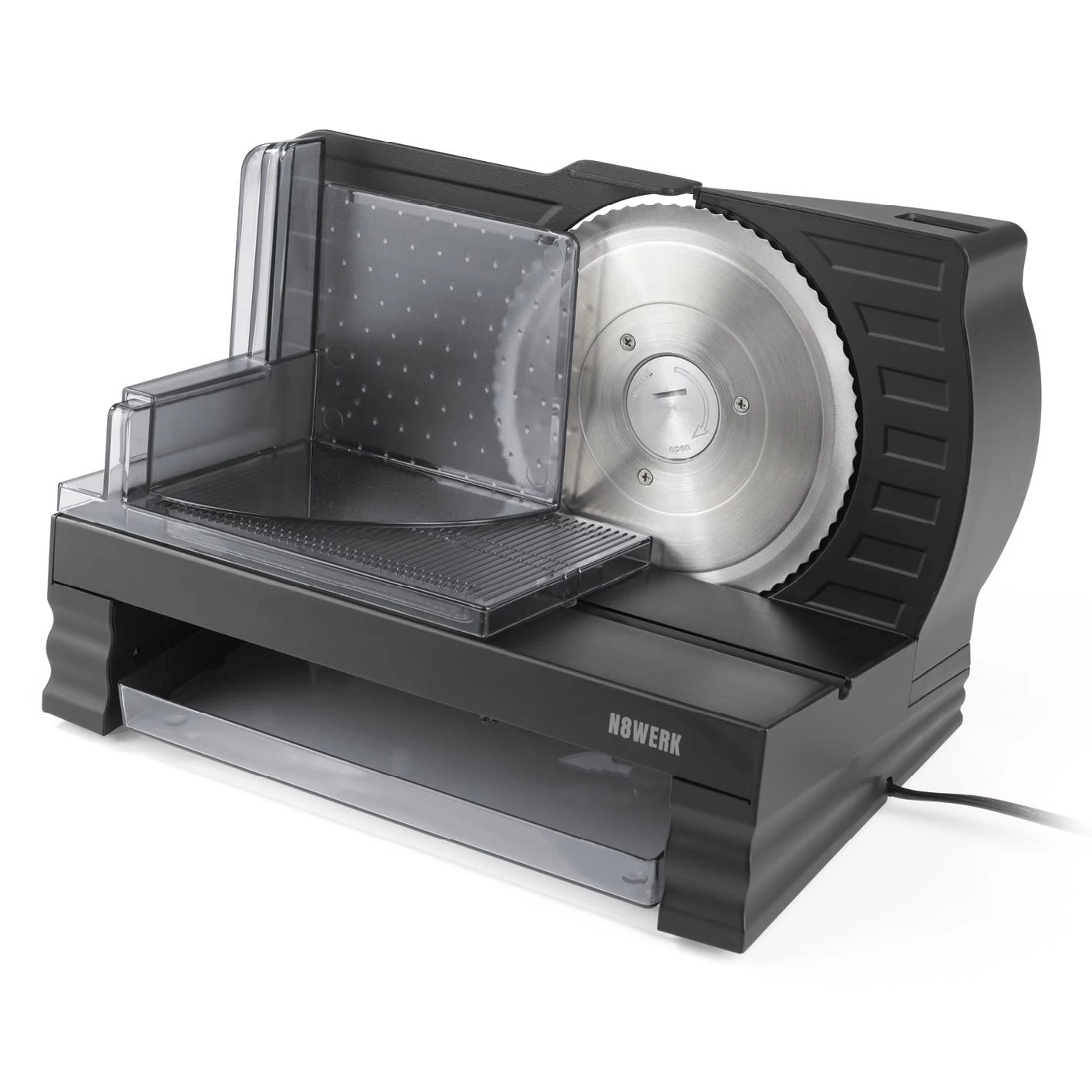 Allesschneider Brotschneidemaschine Wurstschneider Fleischschneider Schwarz 3 Allesschneider Brotschneidemaschine Wurstschneider Fleischschneider Schwarz