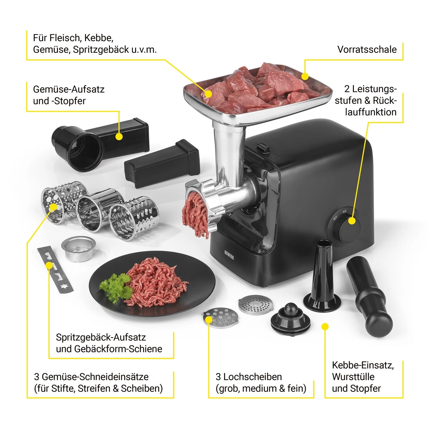 Fleischwolf In Schwarz 5 Fleischwolf In Schwarz – Bild 3