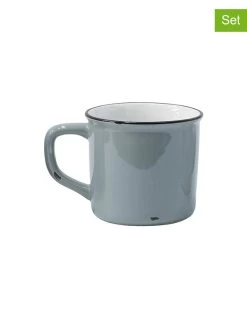 2er-Set: Becher In Grau - (H)9,5 X Ø 10 Cm