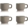 4er-Set: Tassen "Outo" In Taupe - 100 Ml
