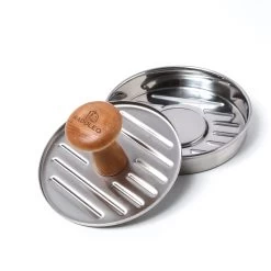 Profi Burgerpresse Edelstahl In Silber -Küchenbedarf Geschäft radoleo profi burgerpresse edelstahl in silber 2