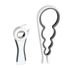 2x Deckelöffner In Weiß/ Grau -Küchenbedarf Geschäft relaxdays 2x deckeloffner in weiss grau 7