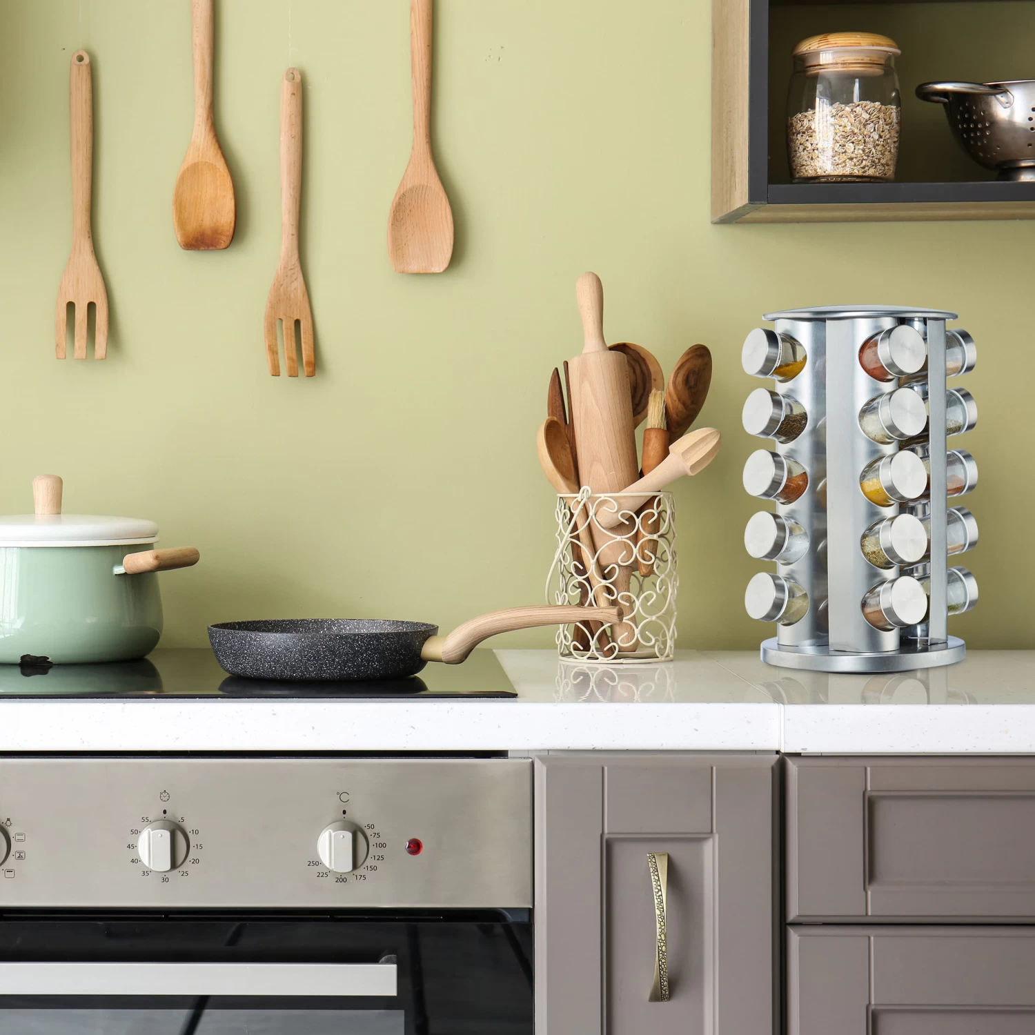 Gewürzkarussell Mit 20 Gewürzgläsern 4 Gewürzkarussell Mit 20 Gewürzgläsern – Bild 2