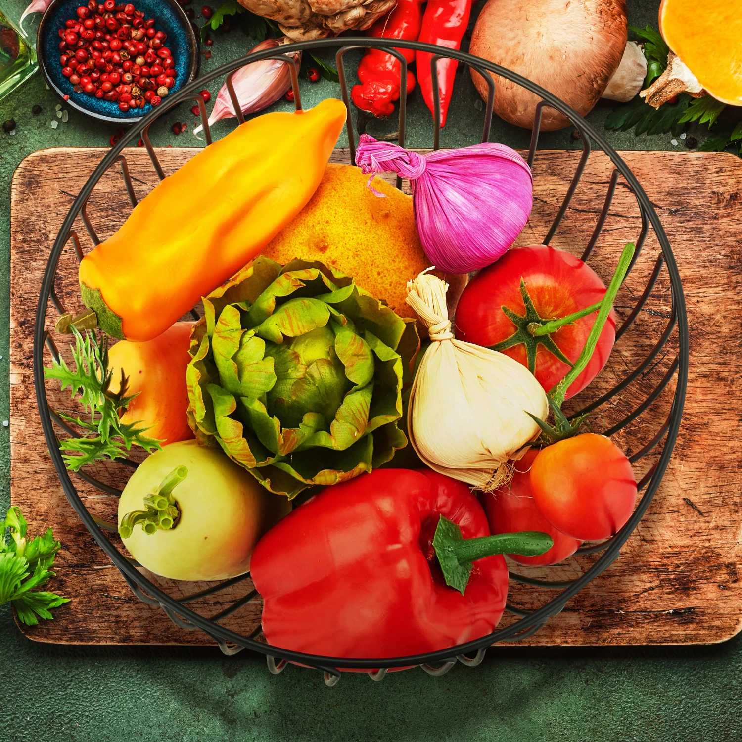 Obstschale In Schwarz - (H)18 X Ø 24 Cm 3 Obstschale In Schwarz - (H)18 X Ø 24 Cm – Bild 2