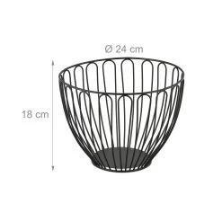 Obstschale In Schwarz - (H)18 X Ø 24 Cm 11 Obstschale In Schwarz - (H)18 X Ø 24 Cm -Küchenbedarf Geschäft relaxdays obstschale in schwarz h 18 x o 24 cm 3